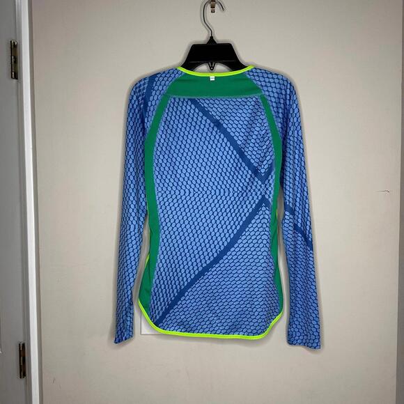 Nike Dri Fit Long Sleeve‎ Geometric Lightweight Shirt XS - Picture 3 of 3